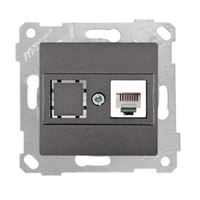 RİTA MEK TUŞ DATA PRİZİ 1*RJ45 (KON.SÜZ) ANTRASİT 1